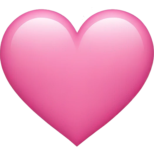 Heart pink emoji