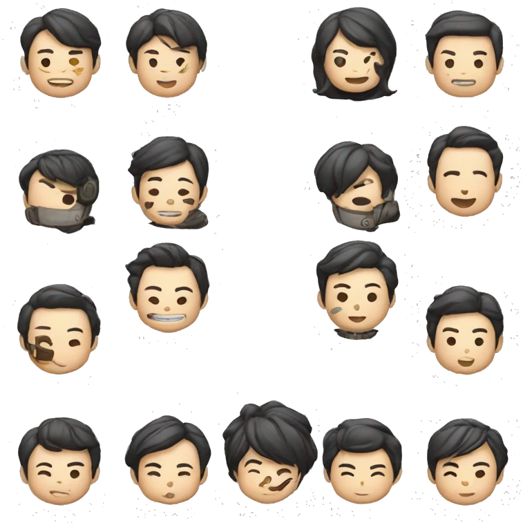 梁启超：笔挺、圆脸、悠然、明眸、秃顶、微笑、绅士 emoji