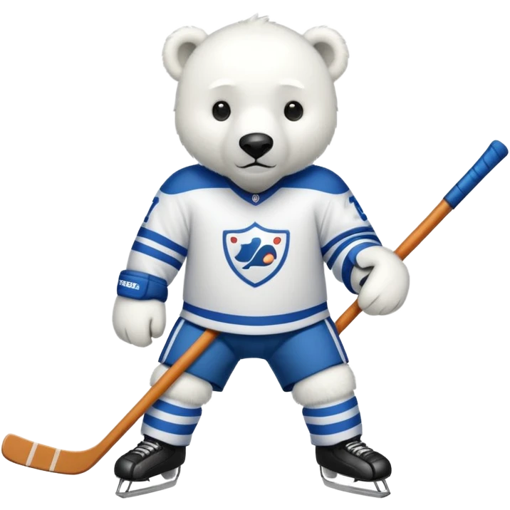 polar bear hockey player emoji