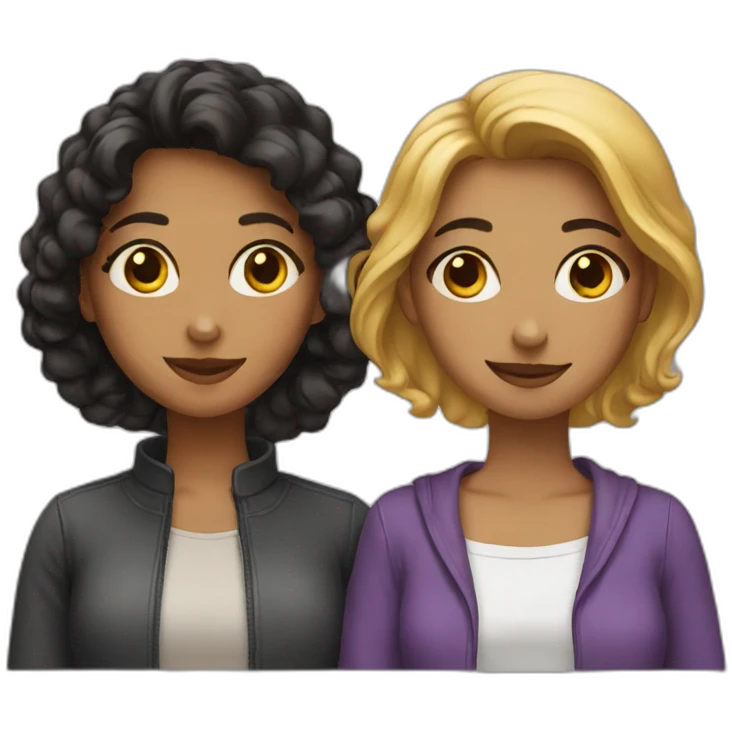 3 female friends emoji