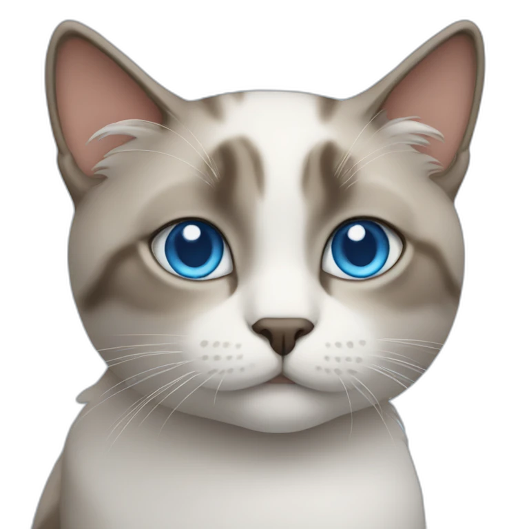 cat with blue eyes emoji