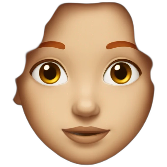 redhead with long hair emoji