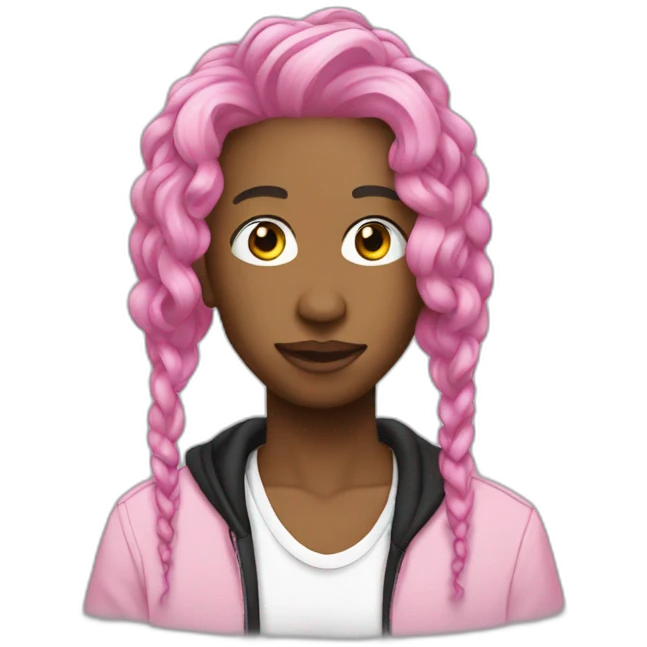 rapper sofaygo pink hair emoji