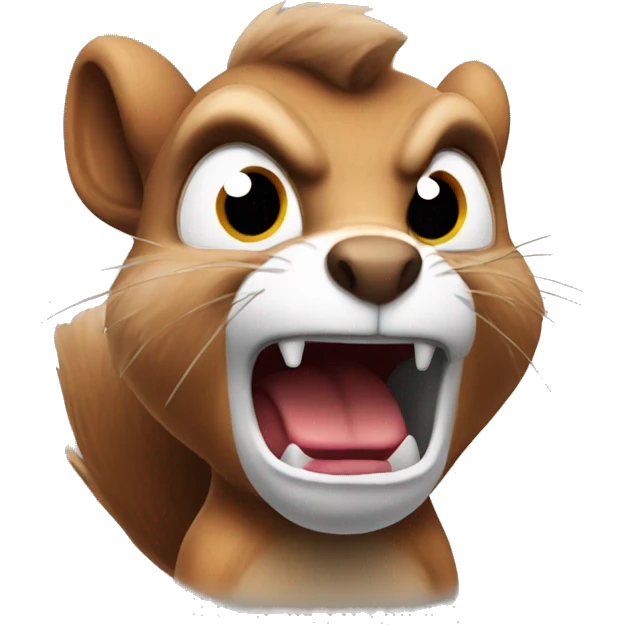 Angry squirrel  emoji