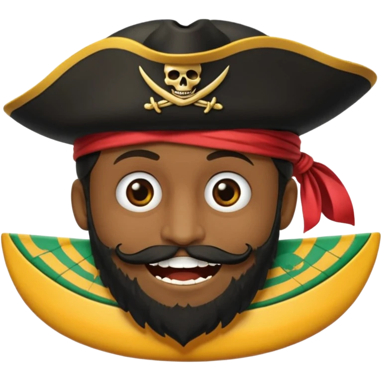 Crie um emoji de pirata emoji