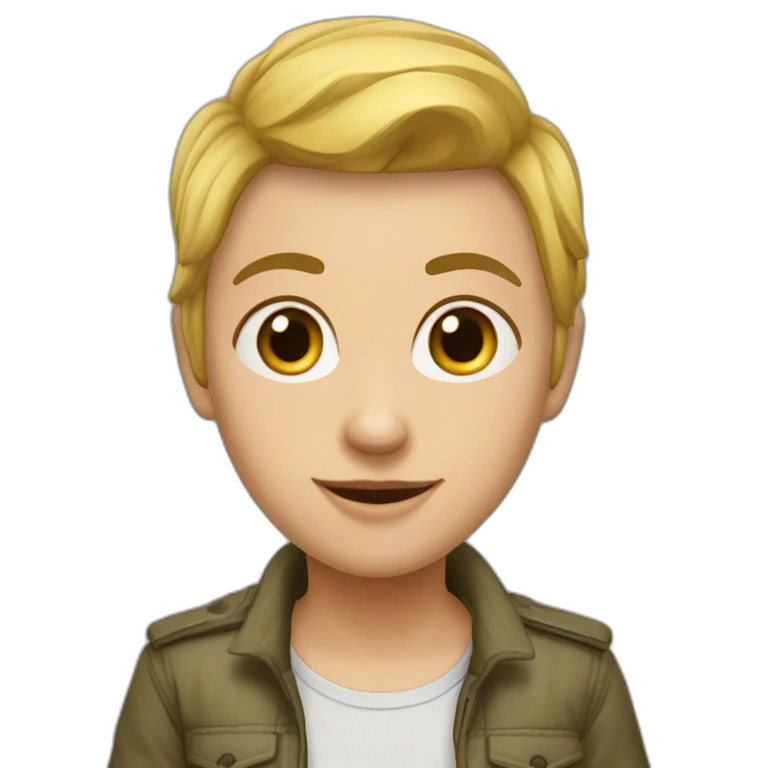 девушка блондинка emoji
