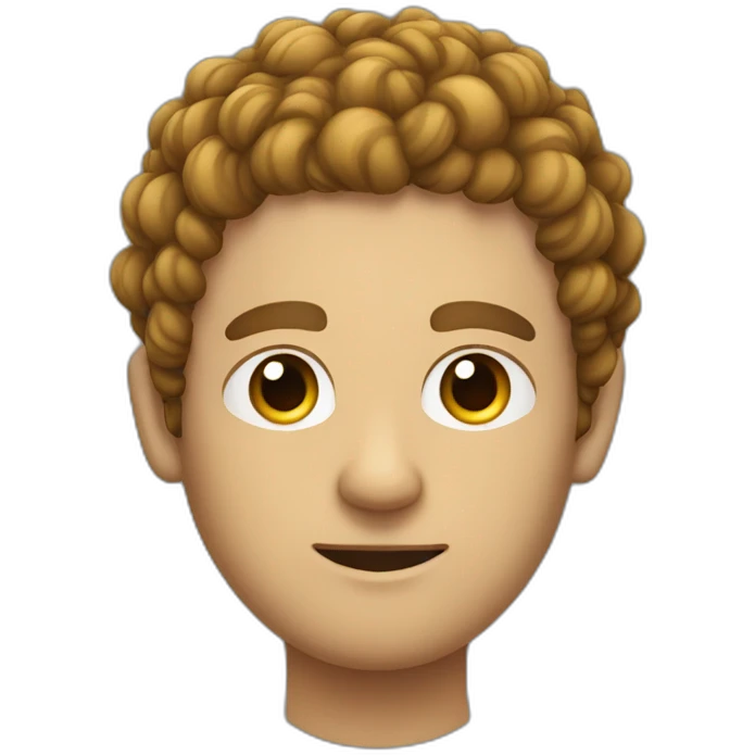 Curly man with an eyepatch and a braid by the side of his face emoji