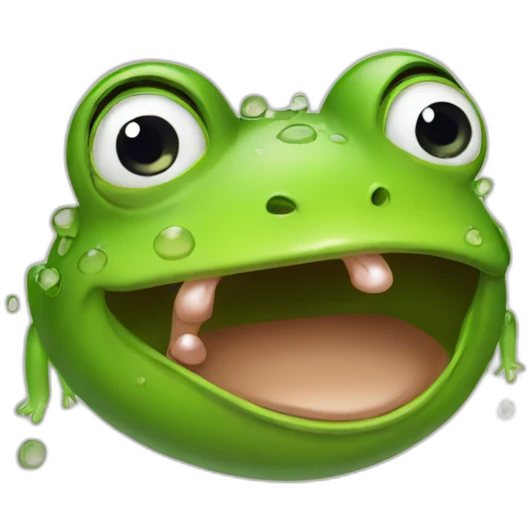 frog crying emoji