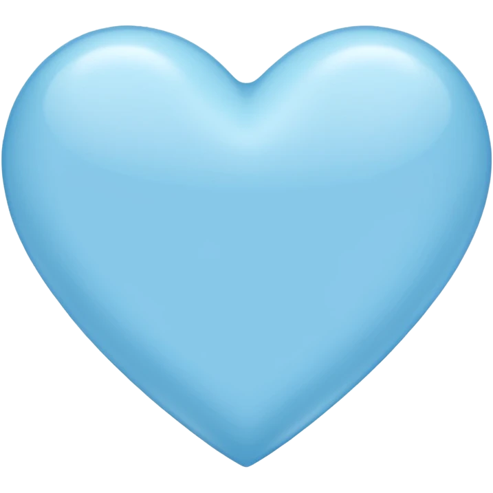 light-blue heart  emoji