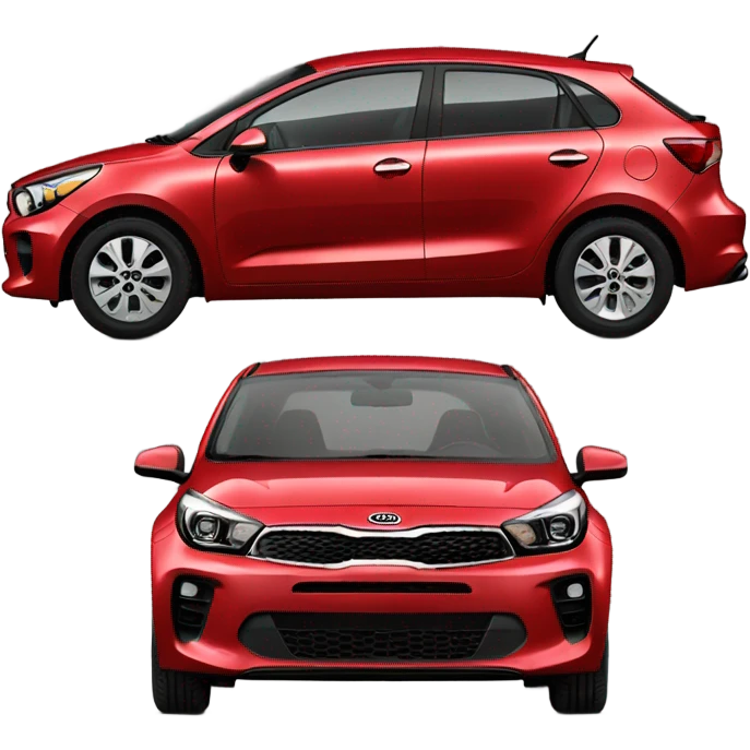 Kia Rio 2017 red  emoji
