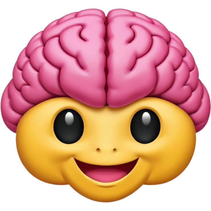 Cerebro sonriente emoji