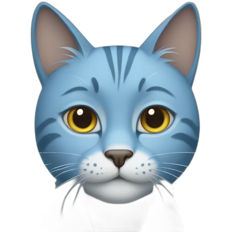 Blue cat emoji