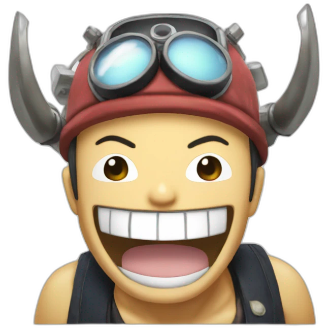 Chopper from one piece laughing emoji