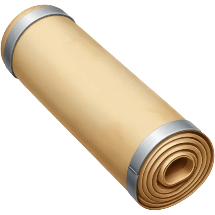 a poster, rolled up, like a old map emoji