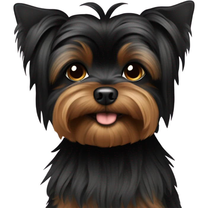 fully black all black yorki emoji