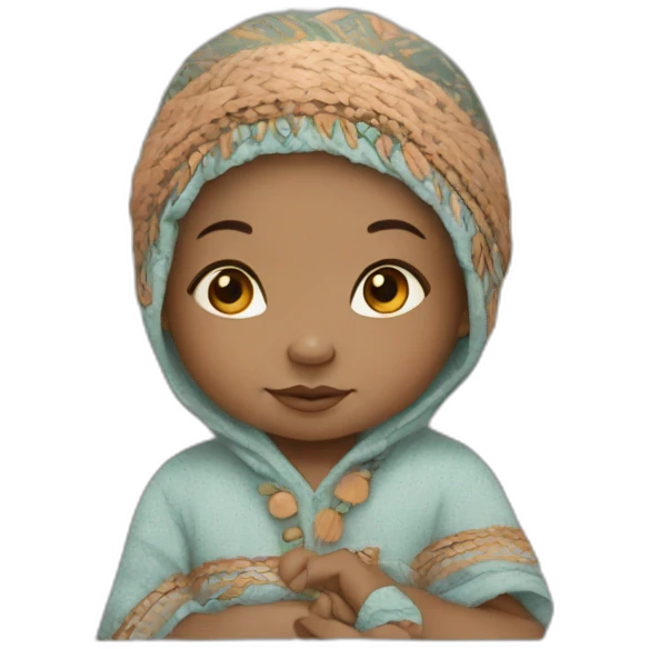 Newborn boho style emoji