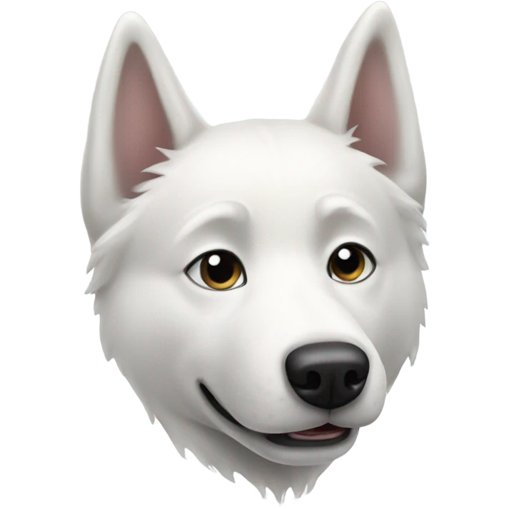 White husky dog emoji