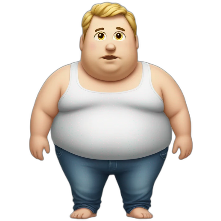 Obese man emoji