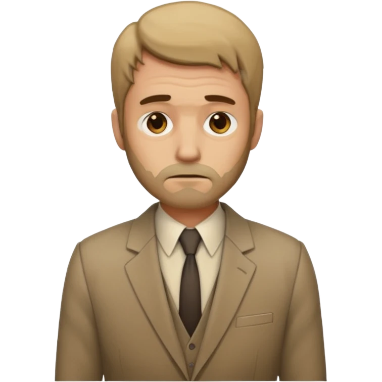 Создай эмодзи безработного мужчины emoji