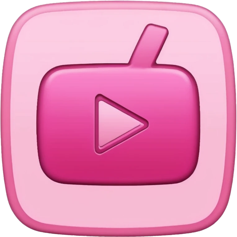 Pink pastel and dark pink YouTube  emoji