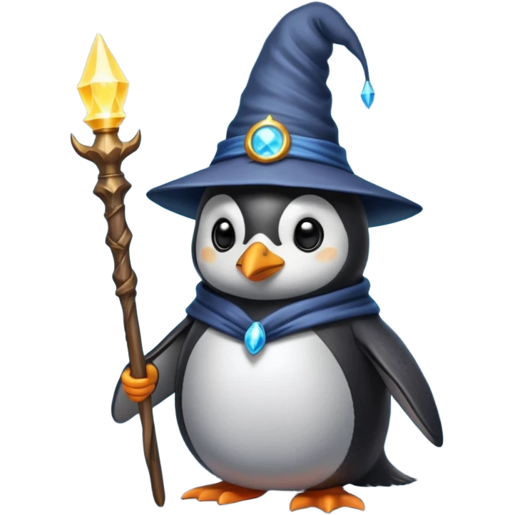 Penguin Wizard emoji