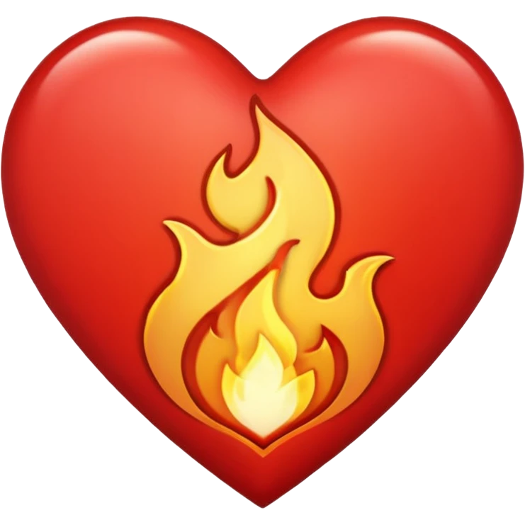 heart with a flame border emoji