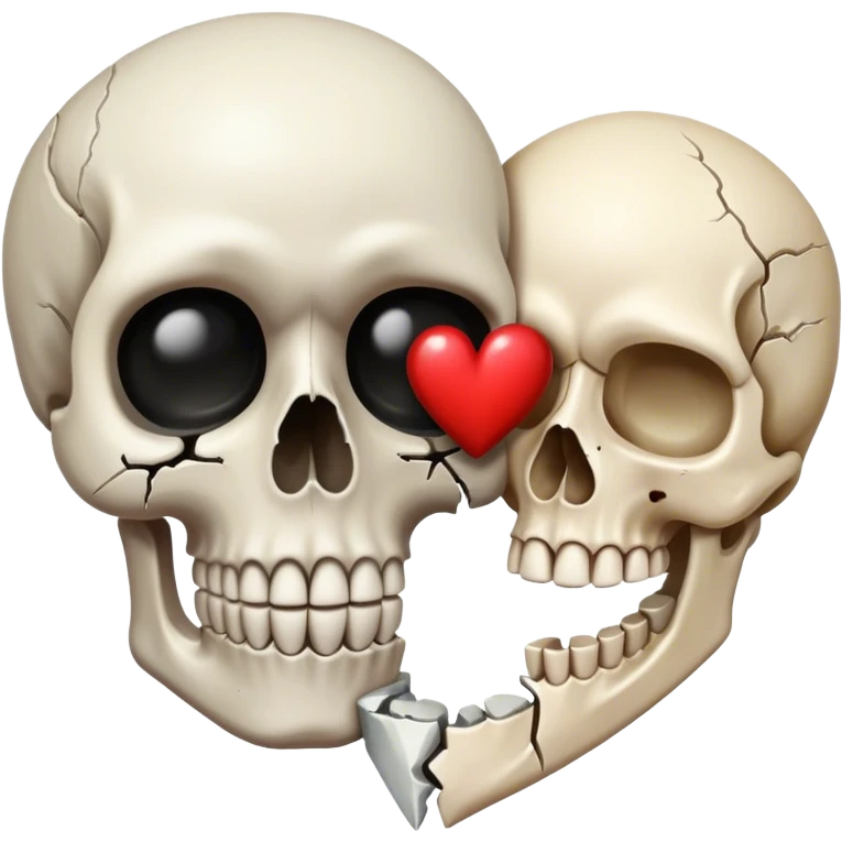 broken heart and skull 💔💀 emoji
