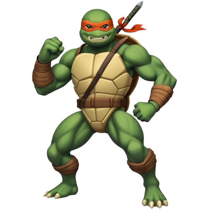 green masked ninja turtle emoji