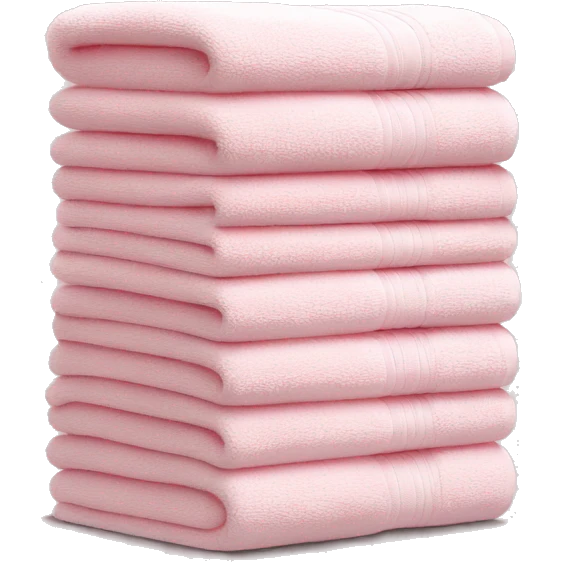 Light pink stacked towels emoji