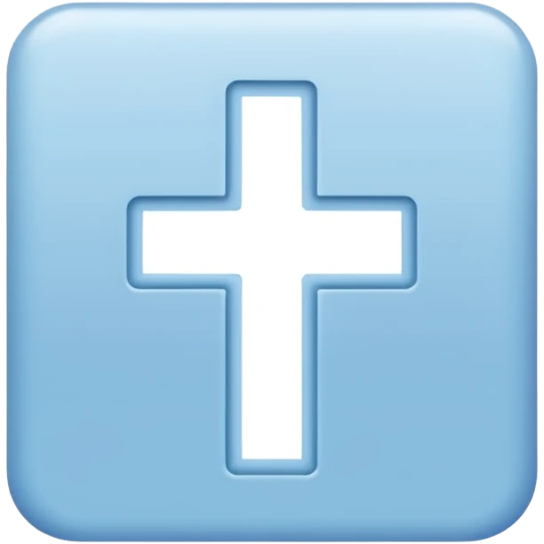 light blue word "amen" simple font in rectangle emoji