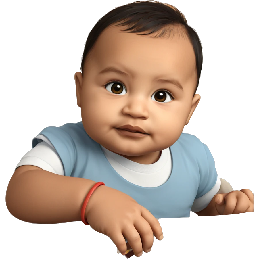 child enjoying meal time emoji