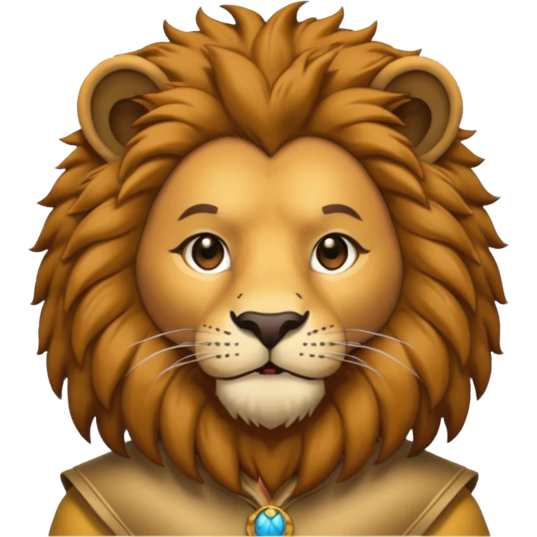 man in lion  costume  emoji