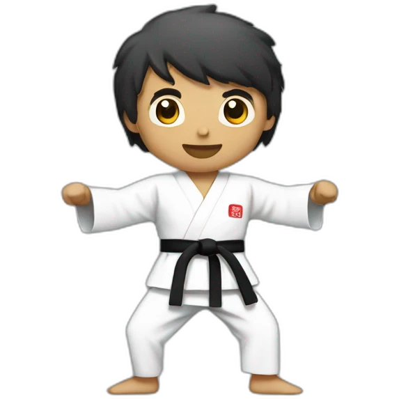Karate man emoji