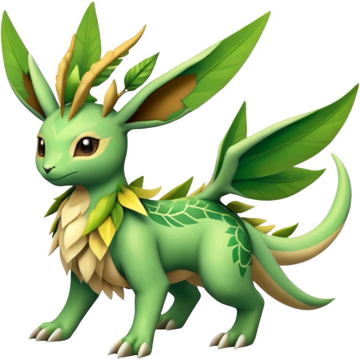 Leafeon-Flygon-Tropius full body emoji
