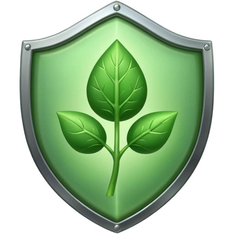 Shield with sprout icon emoji