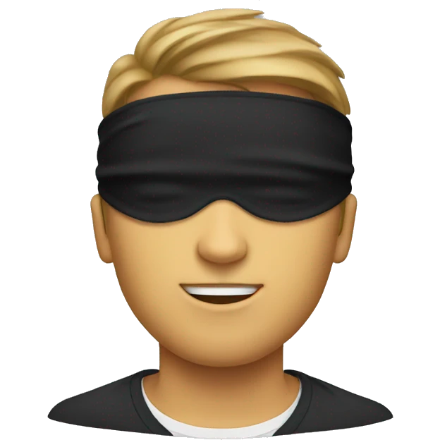 Blindfolded guy emoji