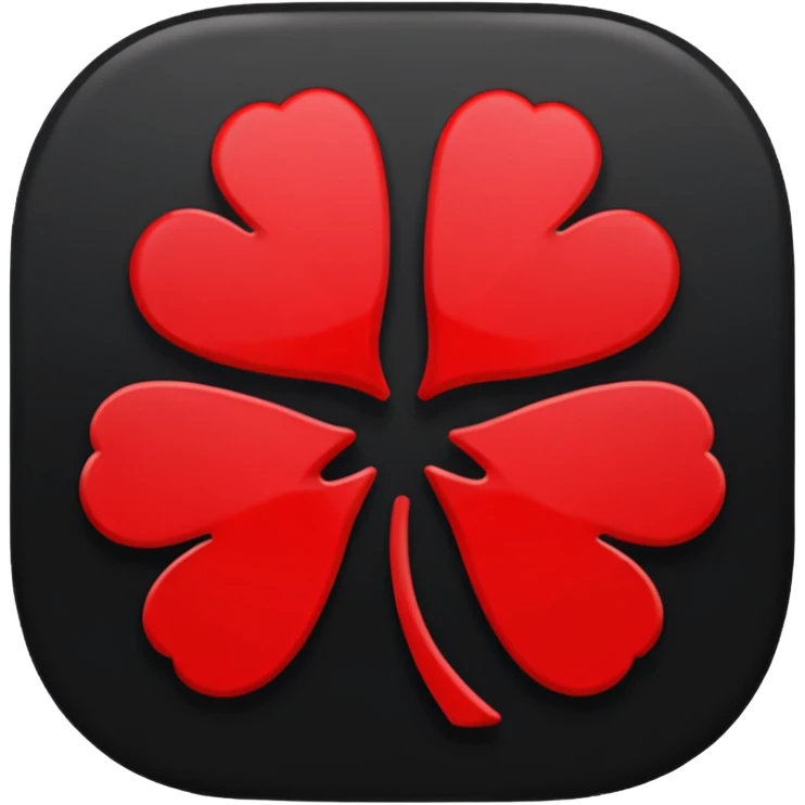 black clover, emoji profil, logo emoji