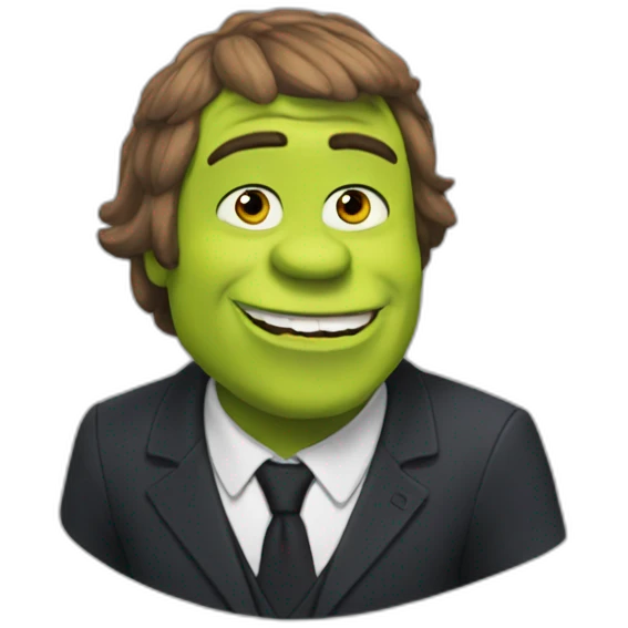 Macron sur Shrek  emoji
