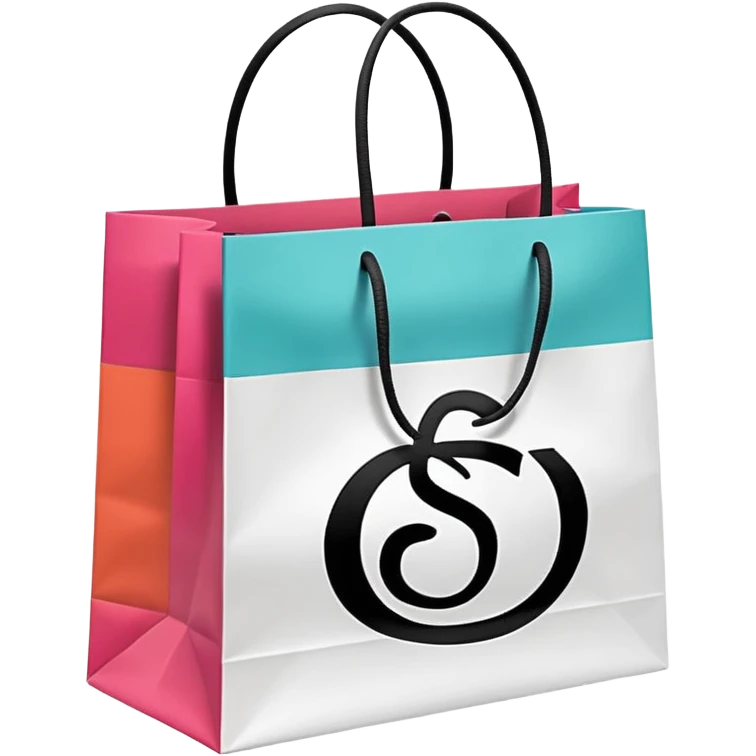 sephora and lululemon shopping bags emoji