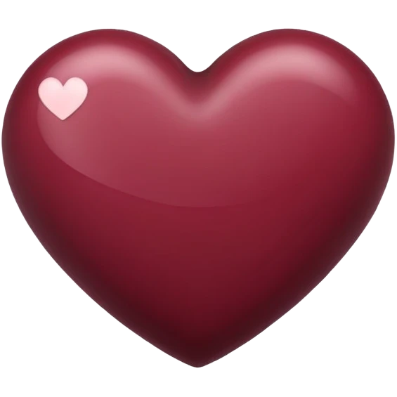 Maroon heart emoji