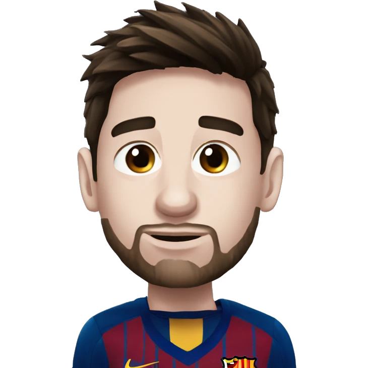 Messi apuntando al cielo emoji