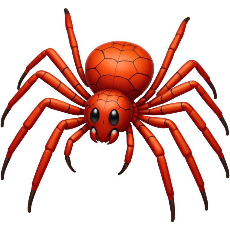 Genera una araña roja emoji