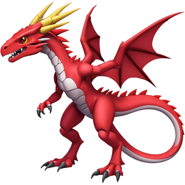  Cool Edgy Digimon-Fakemon-Guilmon-Genesect-Velociraptor-Dragon full body emoji