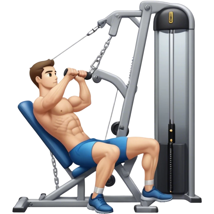 side-view man cable-machine tricep-pushdown emoji