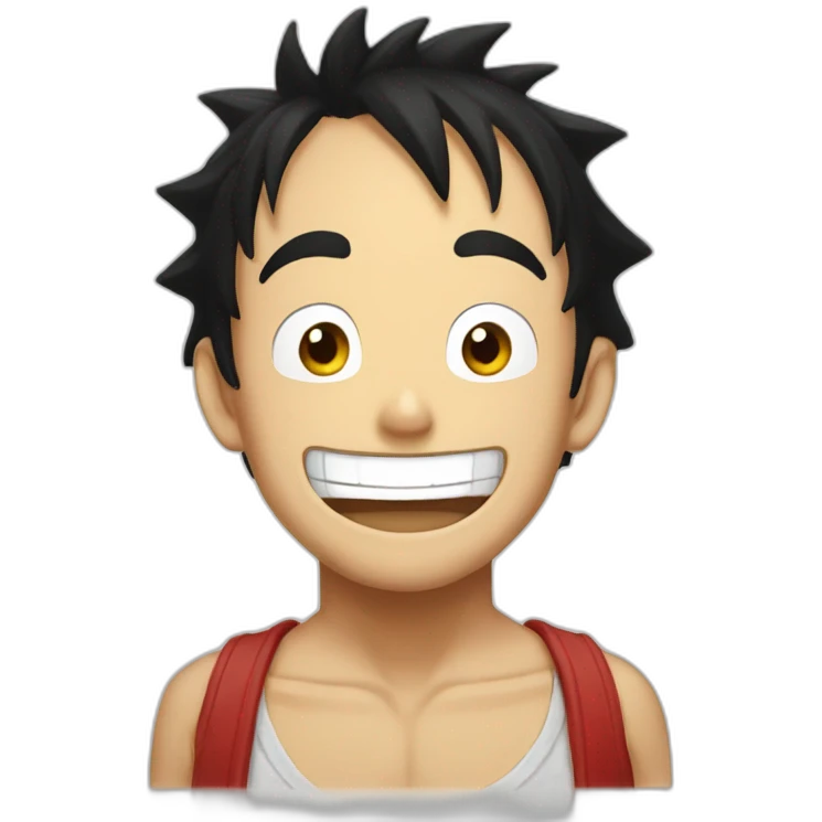 Luffy laught emoji