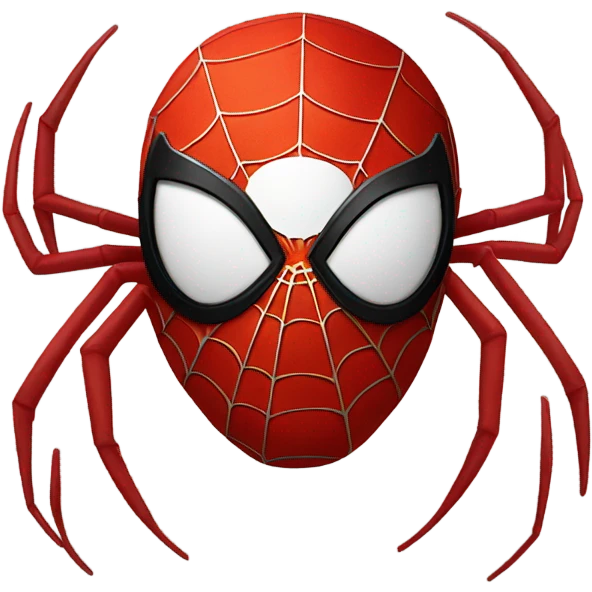 Red spider-man emoji