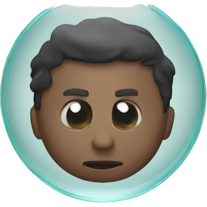 A face removing the glass emoji