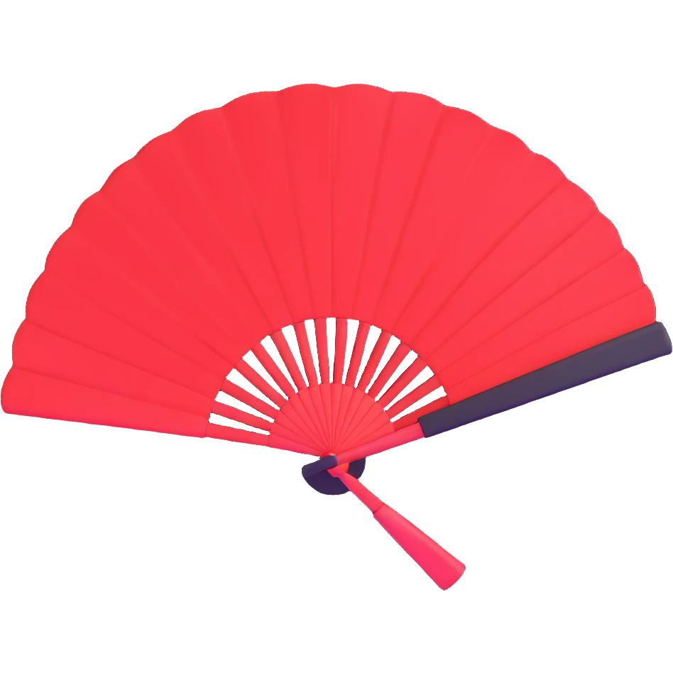 red fan emoji