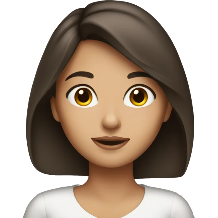 Brunette girl emoji