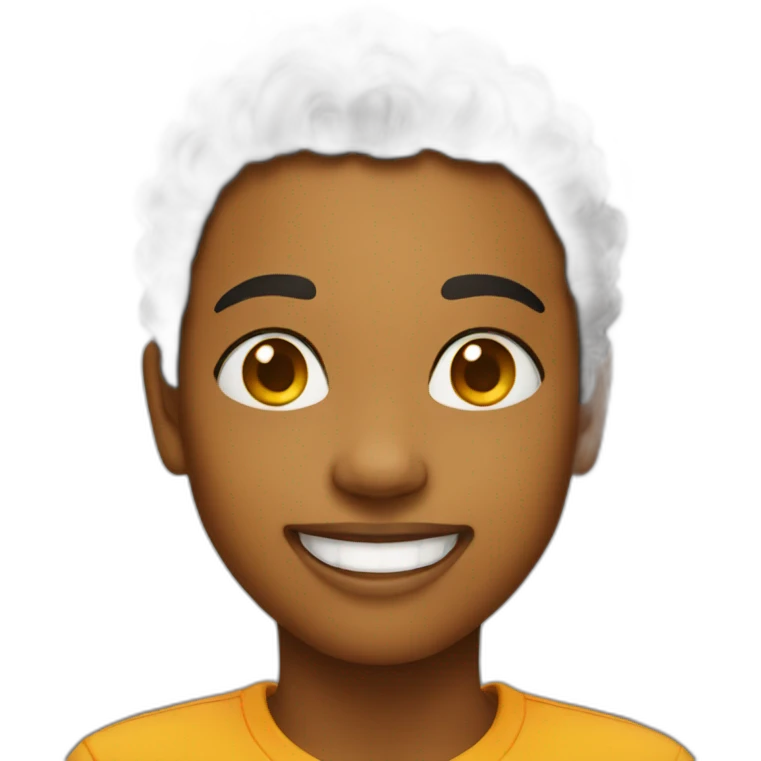 Amber smiling  emoji